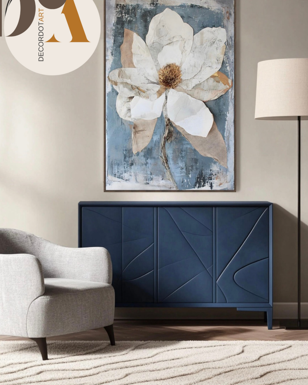 Blue Floral DD-196